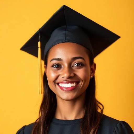 Happy University Student