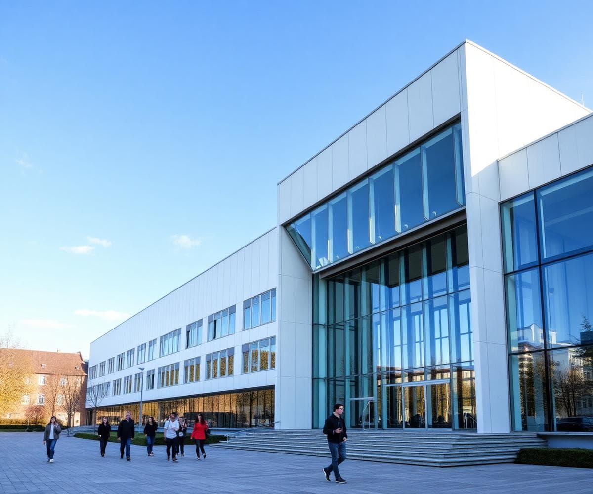 Modern German university campus