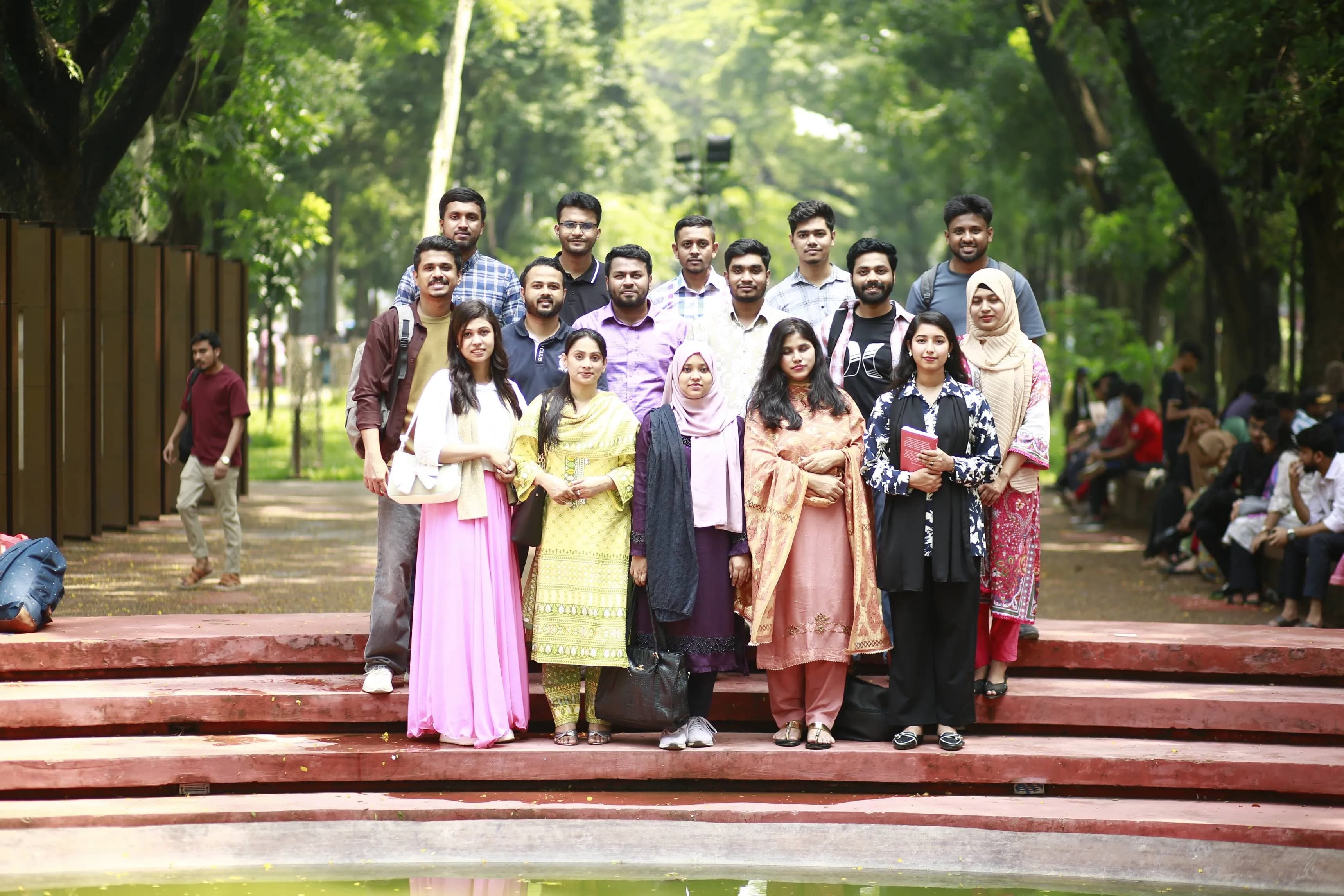 Happy international student