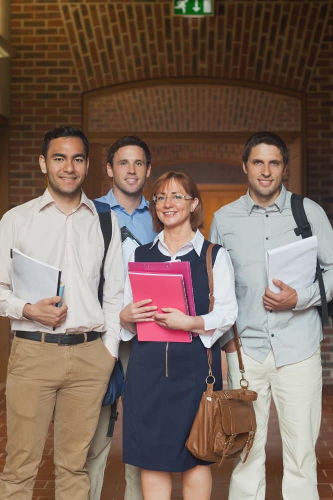 Happy international student
