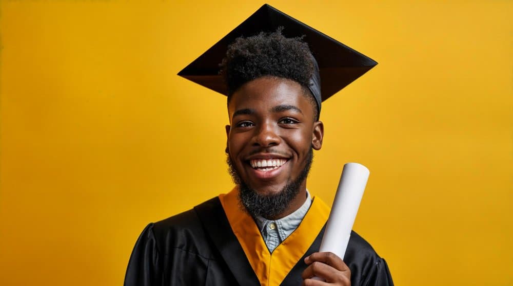 Happy University Student